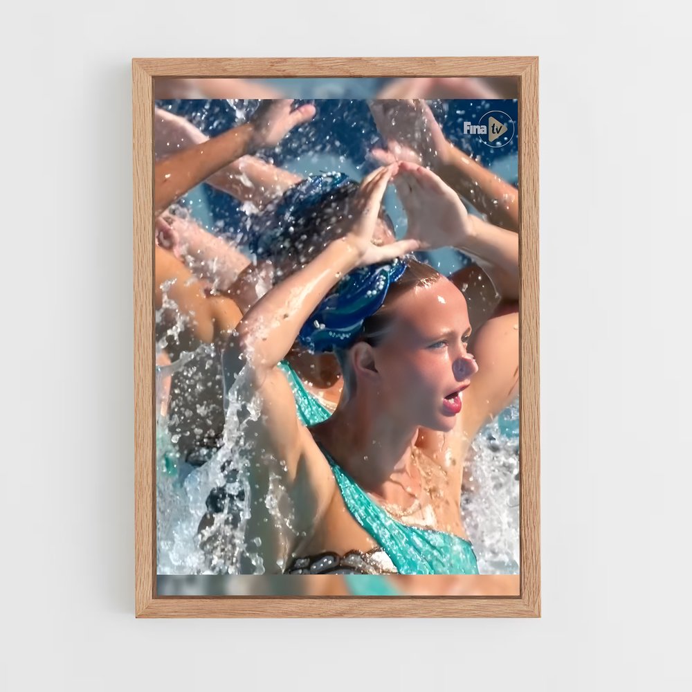 Poster Splash Artistique – affiche Natation synchronisée (vue 4)